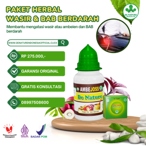 Paket Herbal Wasir Ambeien dan BAB Berdarah