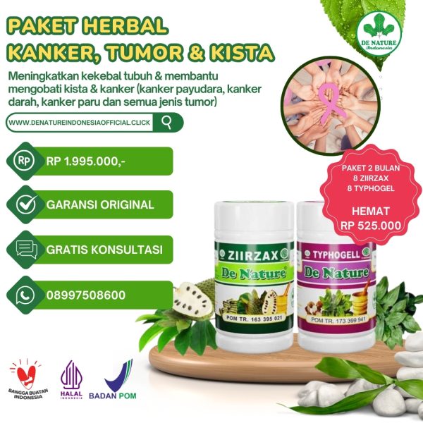 Paket Herbal 2 Bulan Kanker, Tumor dan Kista